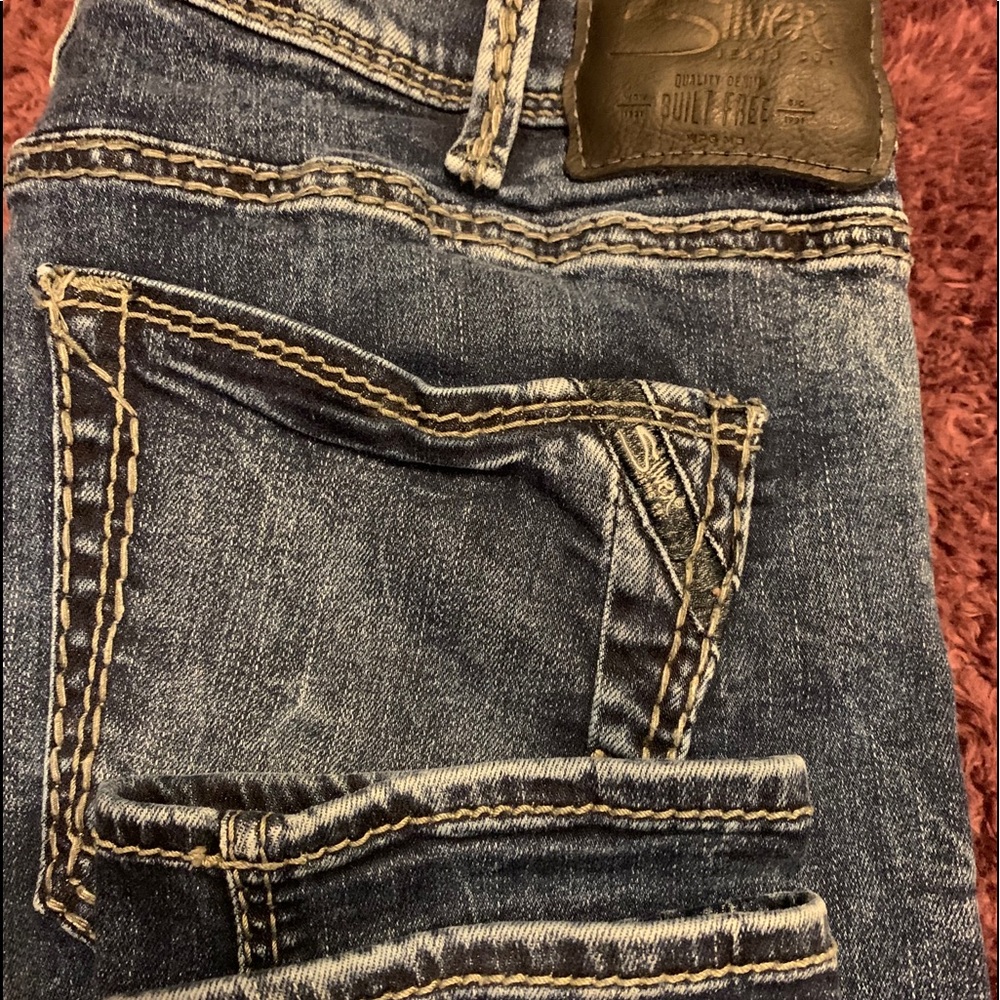 Silver Skinny Jeans Size 31/31